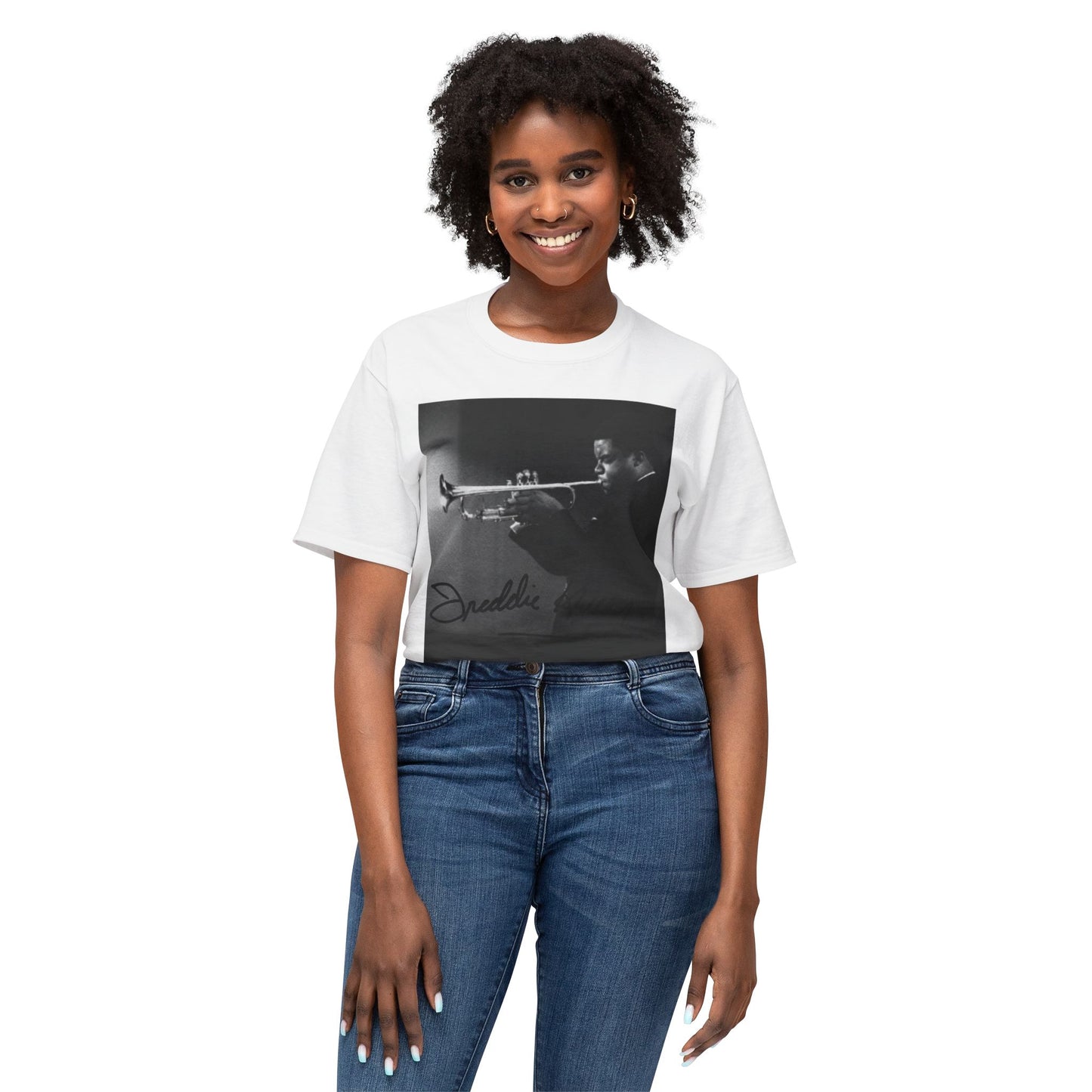 Freddie Hubbard T-Shirt — Vintage Black & White Music Tee