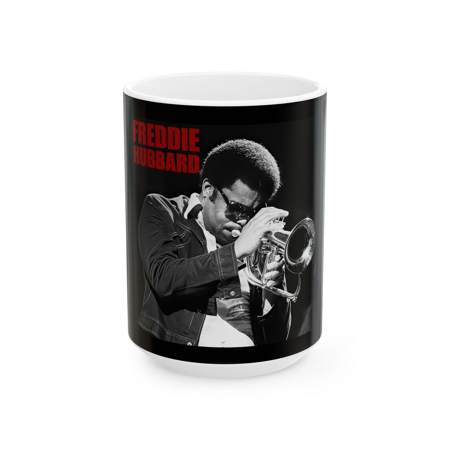 Freddie Hubbard Jazz Trumpet Ceramic Mug — 11oz/15oz