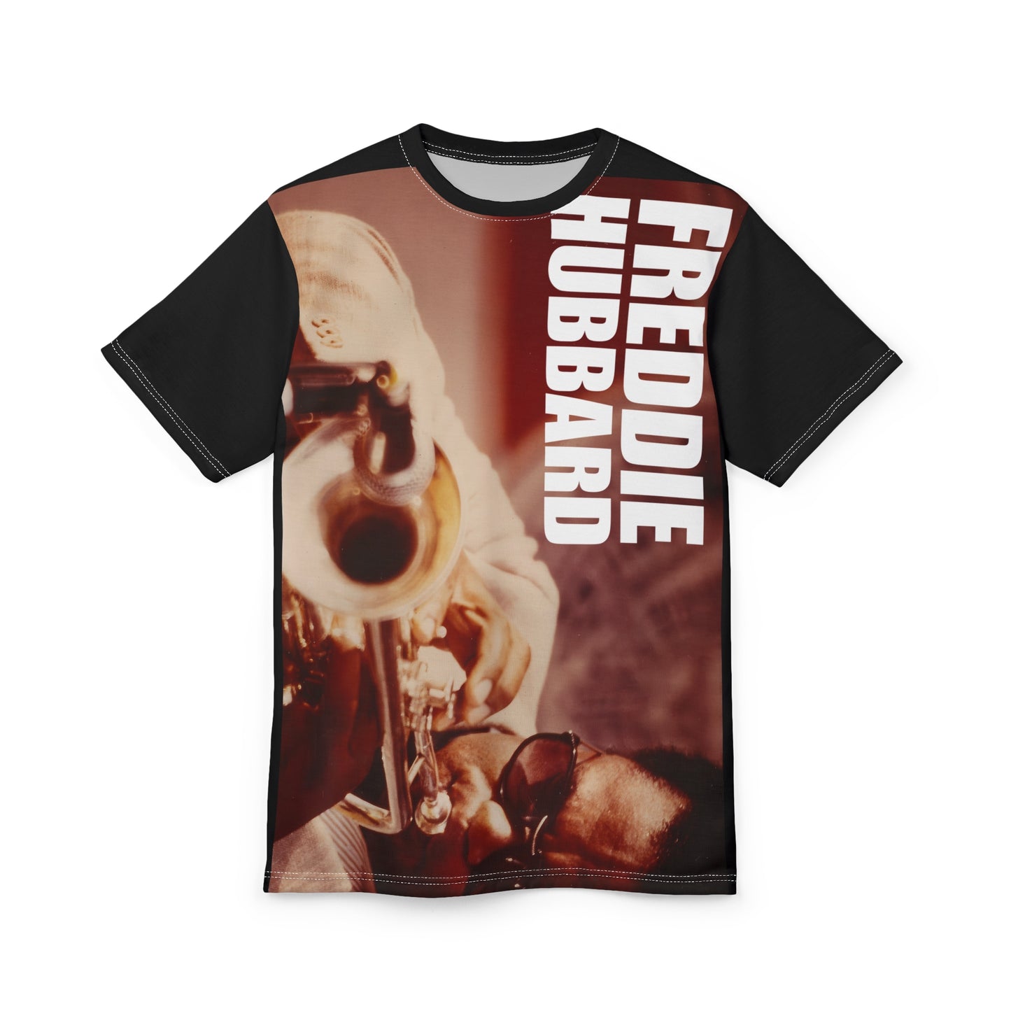Freddie Hubbard Jazz Trumpet Graphic Tee- All over print