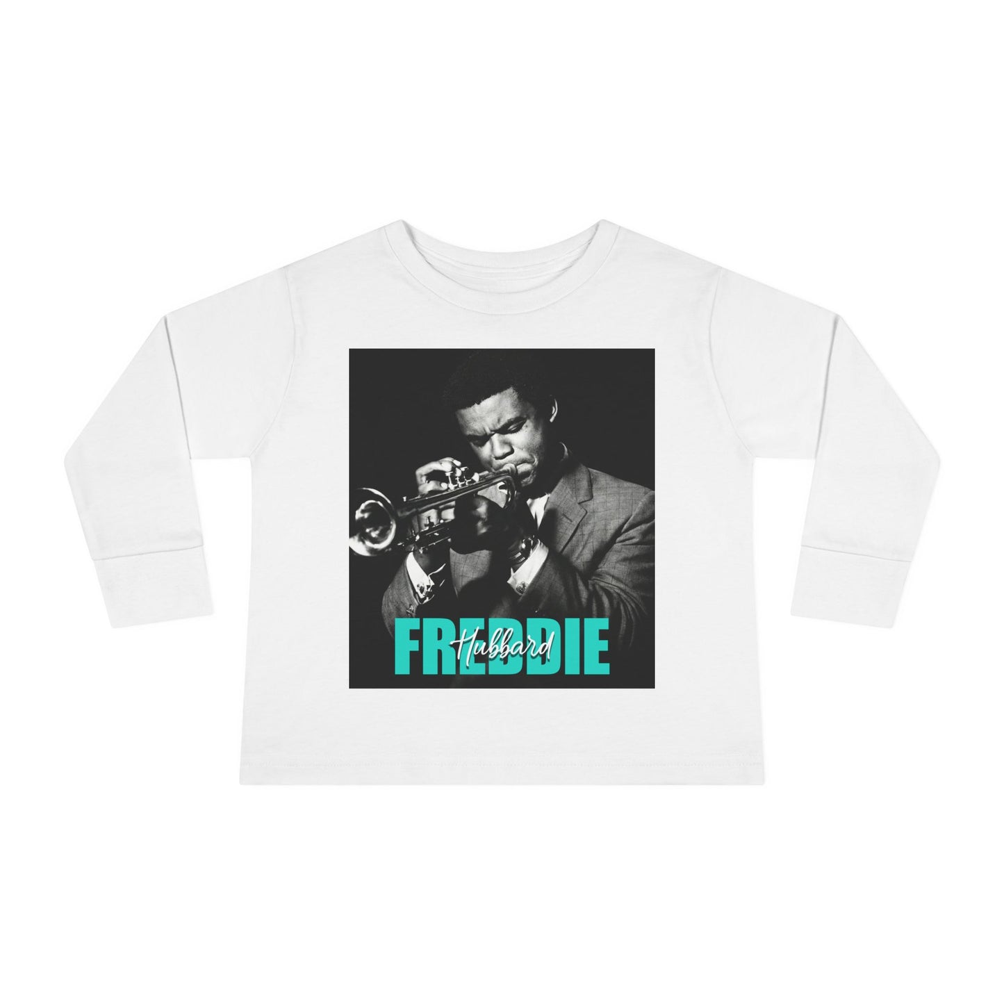 Toddler Tee — 'Freddie' Jazz Trumpet Graphic Long Sleeve