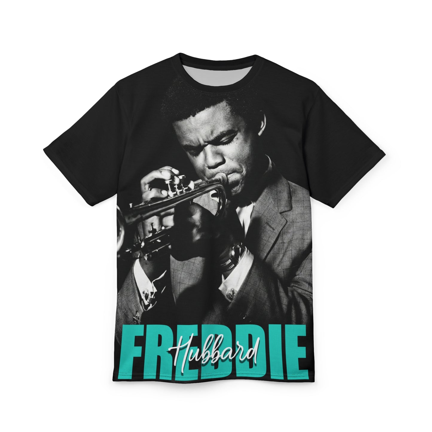 Jazz Legend Freddie Hubbard Portrait Tee - All-Over Print