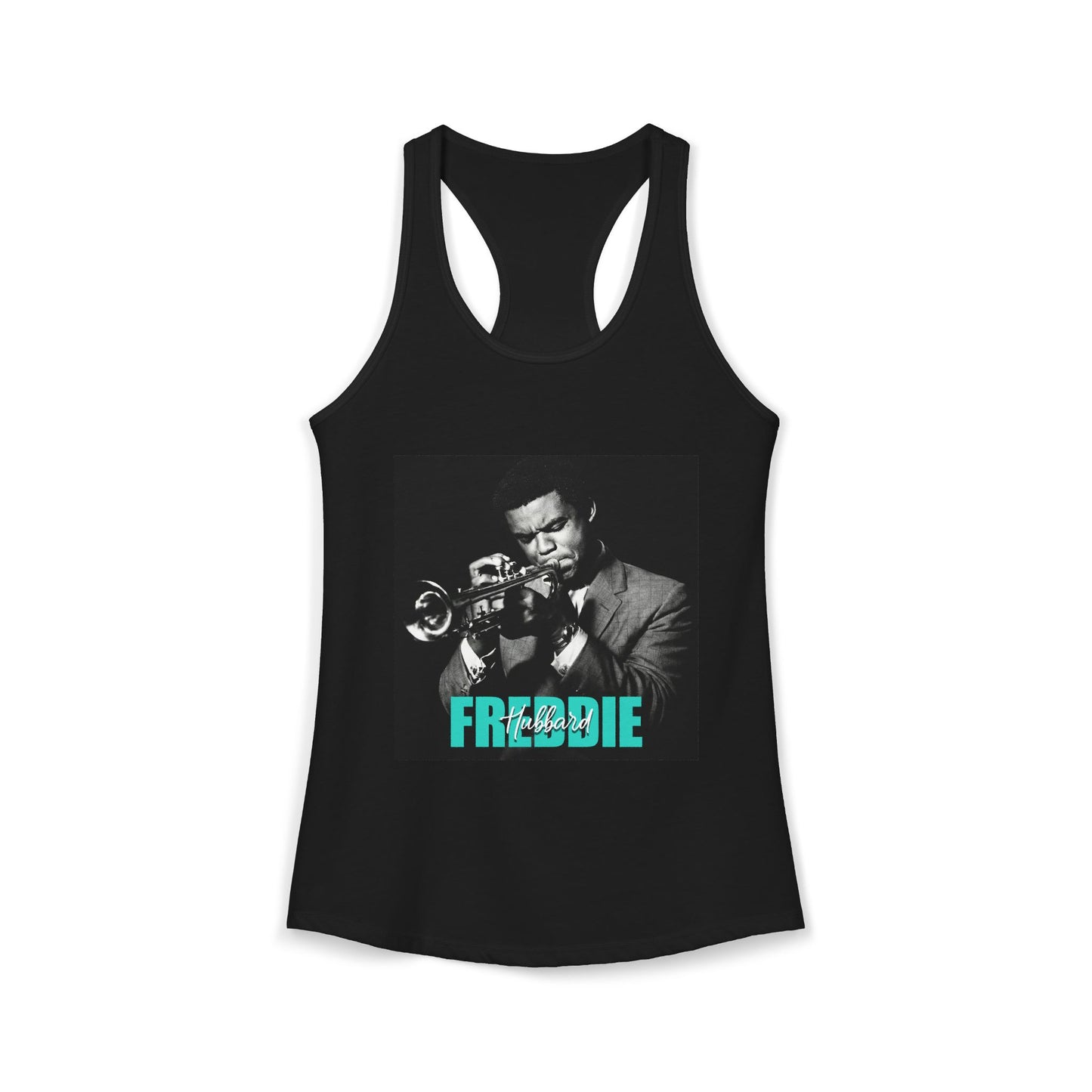 Freddie Hubbard Racerback Tank — Jazz Legend Graphic Tank Top
