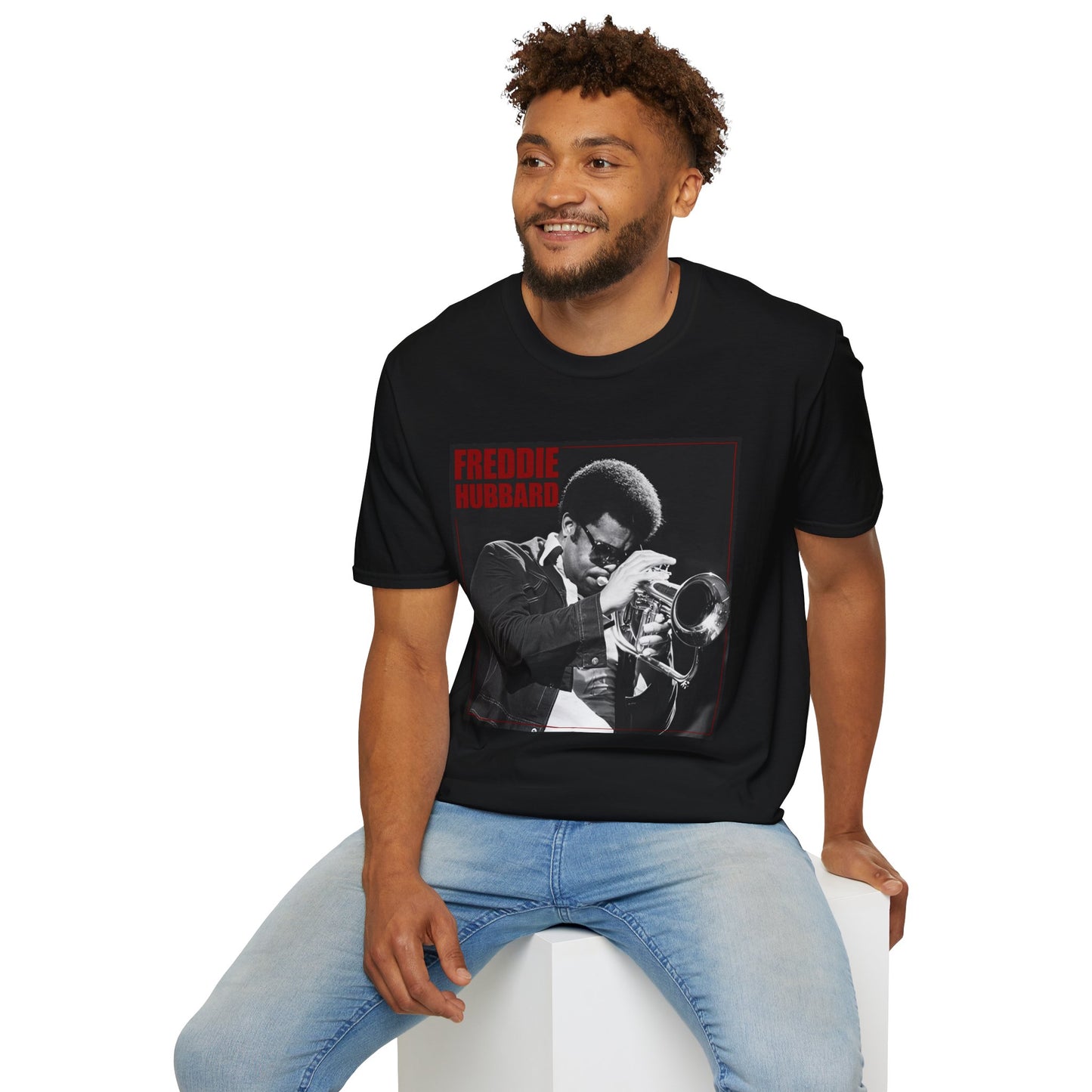 Freddie Hubbard Trumpet Photo T-Shirt — Vintage Jazz Musician Tee
