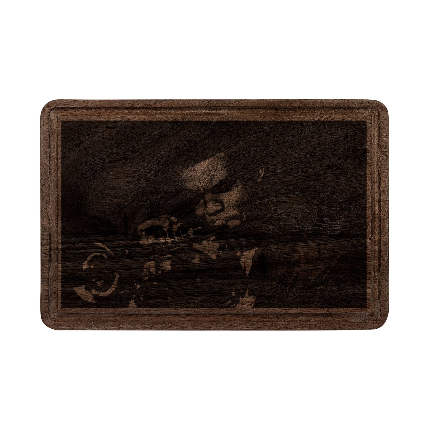 Engraved Jazz Musician Wooden Cutting Board — Decorative Charcuterie & Serving Board