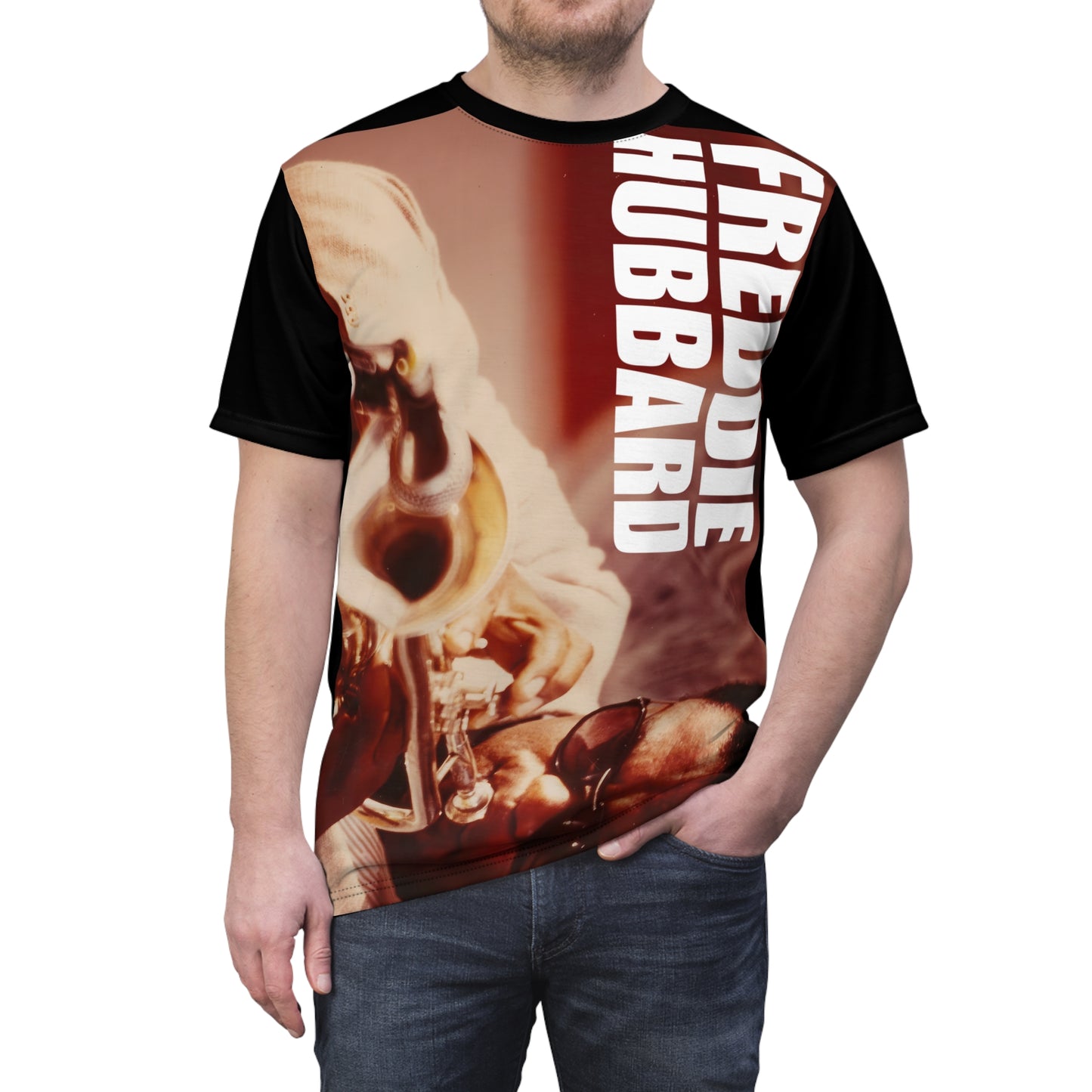 Freddie Hubbard Jazz Trumpet Graphic Tee- All over print