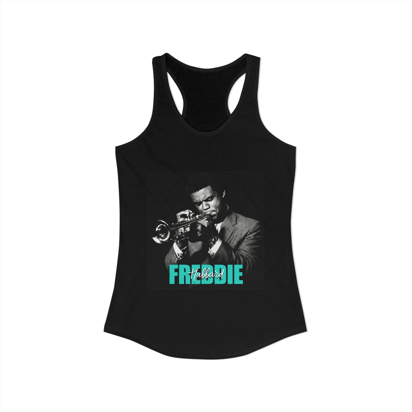 Freddie Hubbard Racerback Tank — Jazz Legend Graphic Tank Top