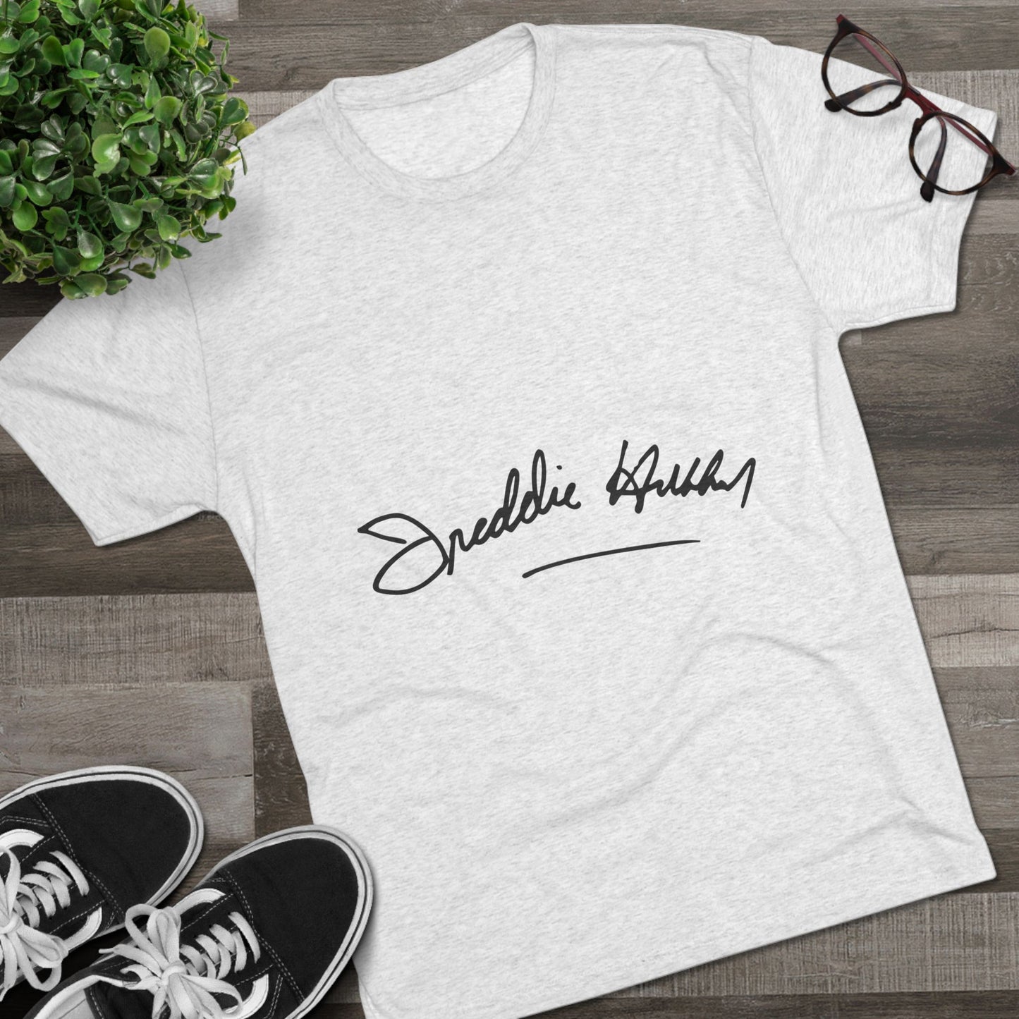 Signature Script Tee — 'Freddie Hubbard’ Handwritten Style T-Shirt