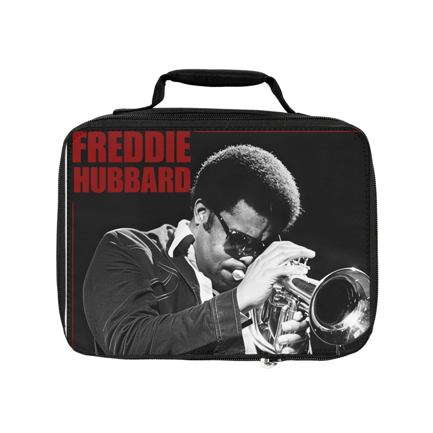 Freddie Hubbard Jazz Trumpet Lunch Bag — Retro Musician Design