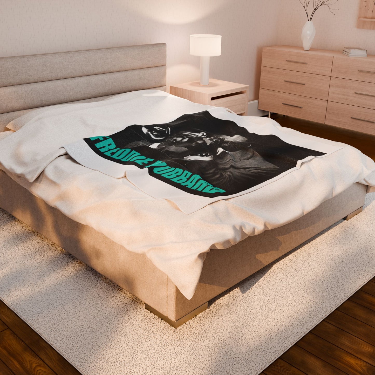 Velveteen Plush Freddie Hubbard Blanket