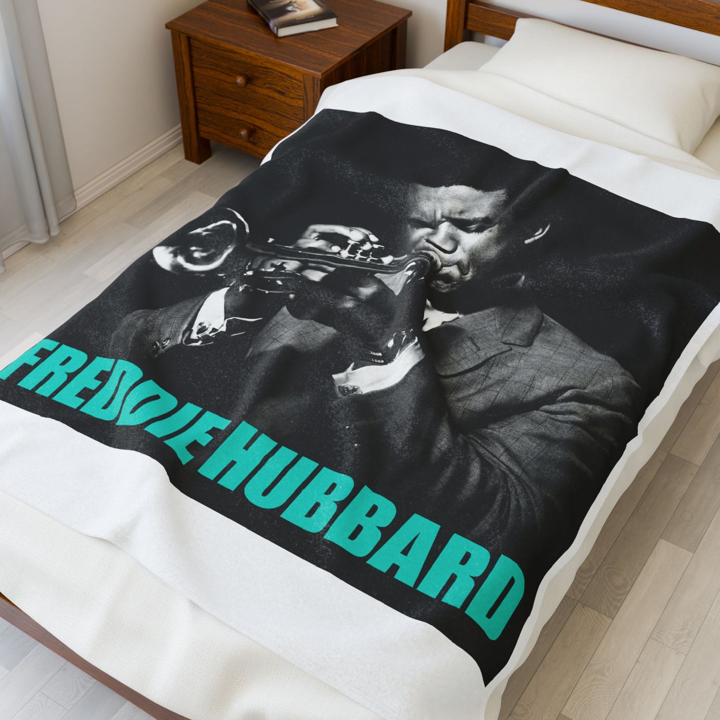 Velveteen Plush Freddie Hubbard Blanket
